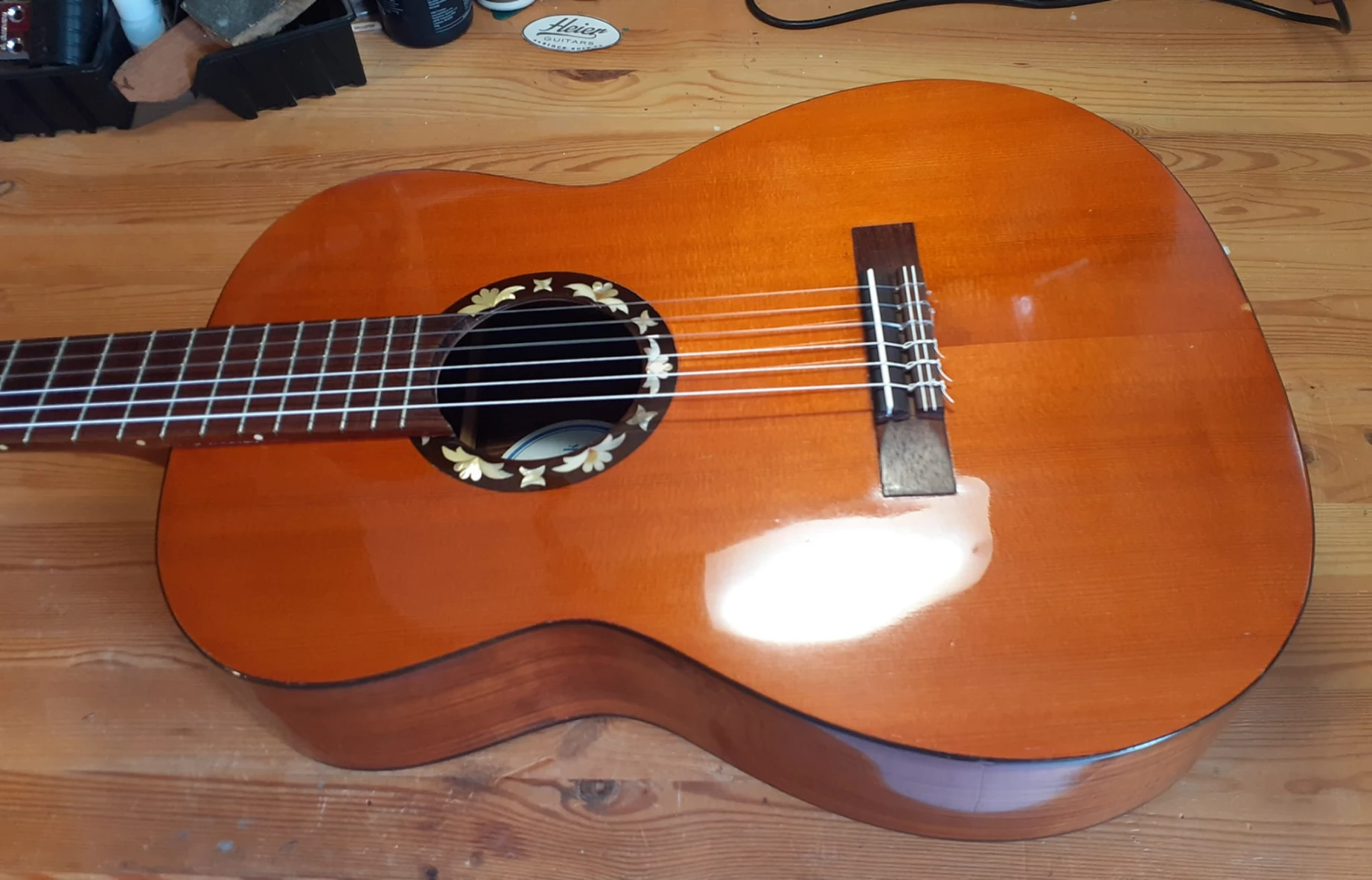 Rudolf Stark Konzertgitarre Restaurierung – Detailansicht 25 – Gitarrenreparatur Heier Guitars bei Dresden und Meißen